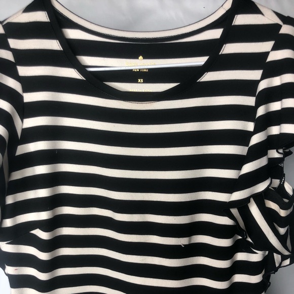 Black & Cream Striped Dress - Picture 3 of 8